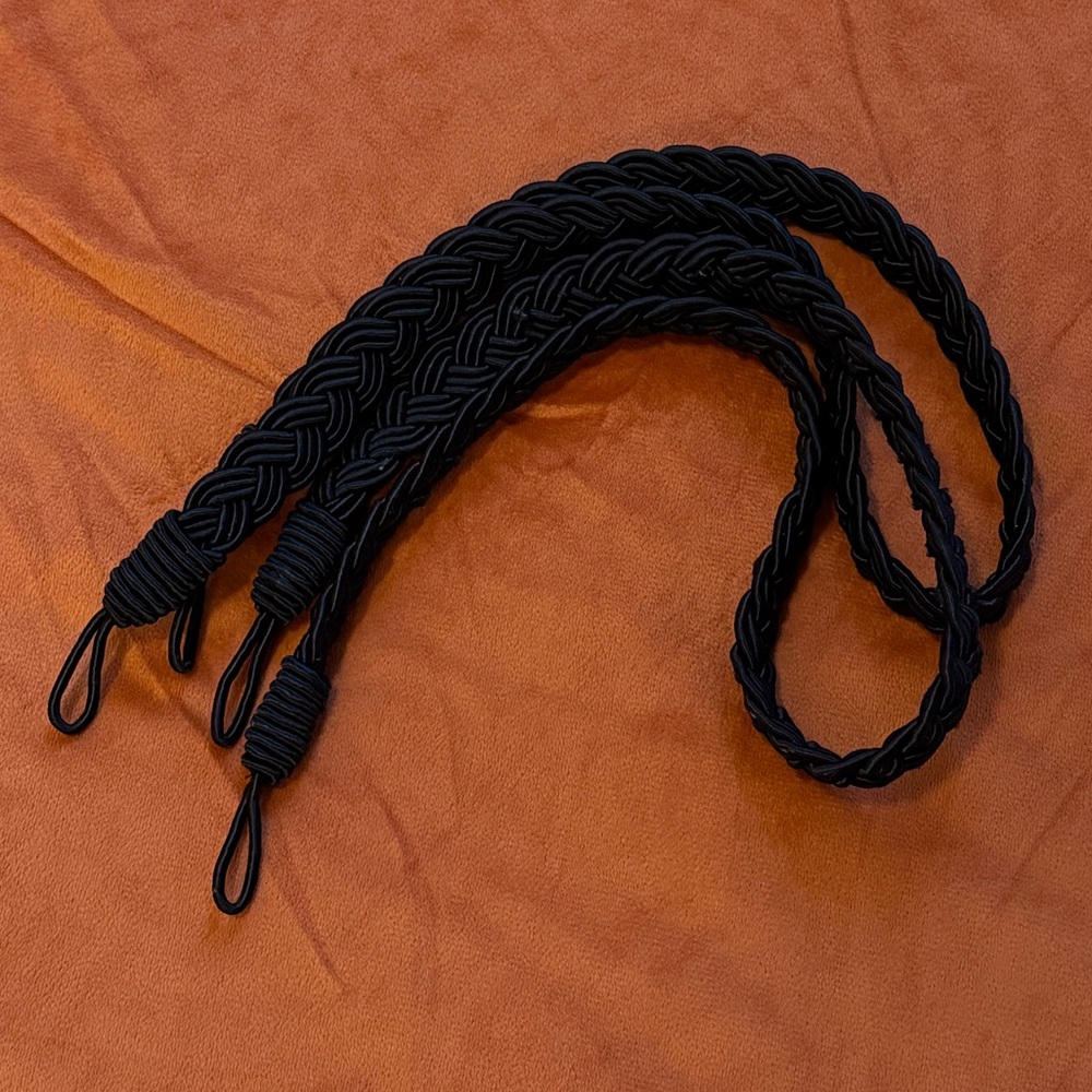 Black Curtain Tiebacks